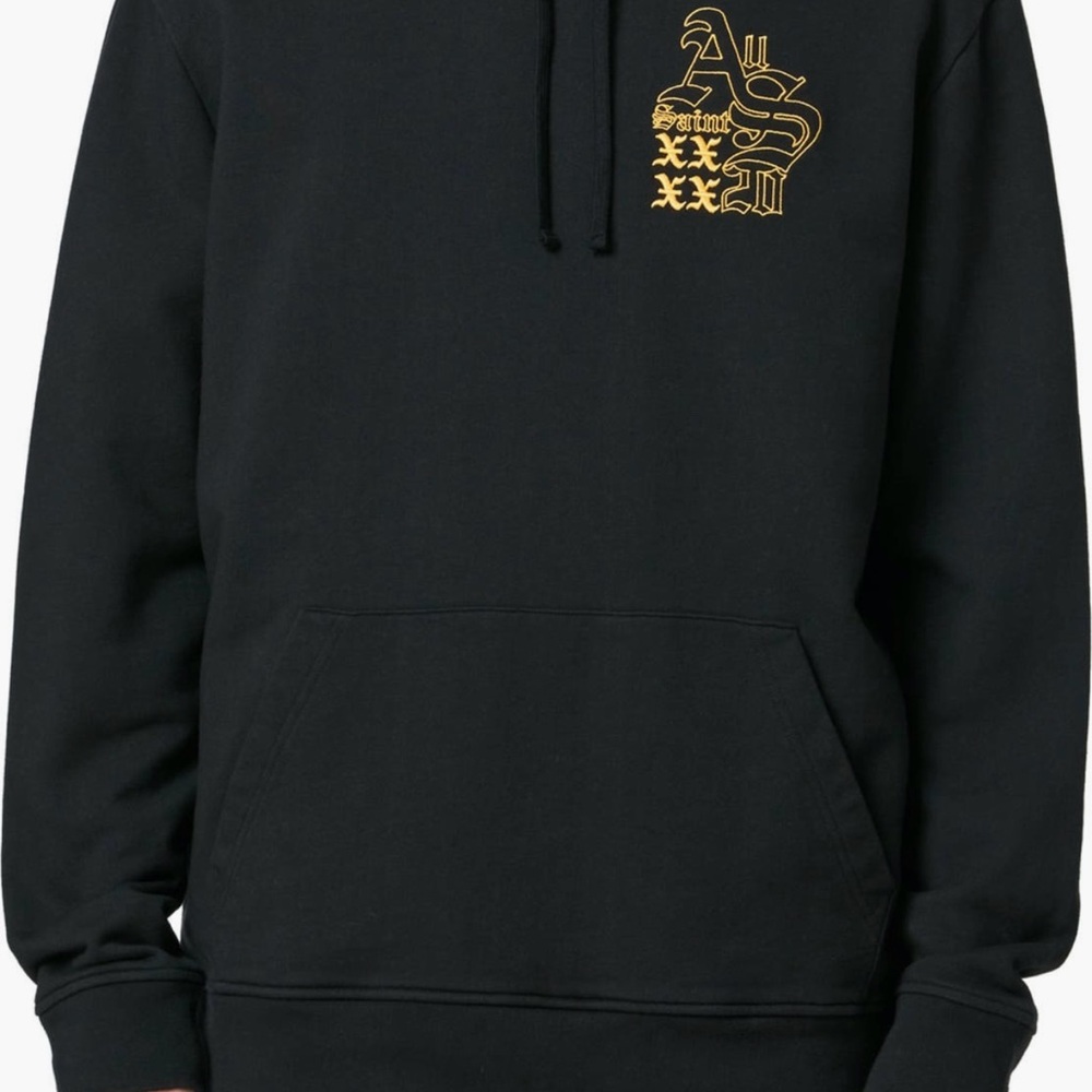 AllSaints Ex Mono Embroidered Hooded Sweatshirt, XXL, soft, breathable cotton.